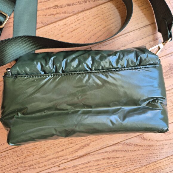 A New Day SOPHIE Olive Green Recycled Nylon Detachable Crossbody Strap Purse - Picture 6 of 16